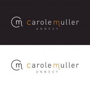 Création du logo Carole Muller, coiffeur coloriste à Annecy.