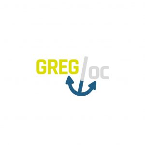 Création du logo Gregloc, location de bateaux aux Sables d'Olonne.