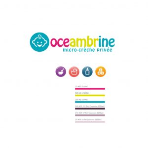 Création du logo Oceambrine, micro-crèche privée.
