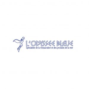 Création du logo Odyssee bleue, commerce de poisson.
