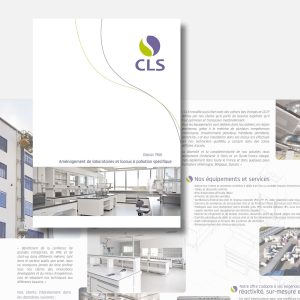 Communication print : plaquette commerciale A4 - 4 pages (projet de création globale)