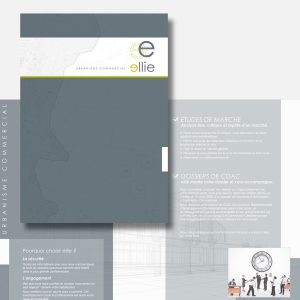 Communication print : plaquette commerciale A4 - 4 pages (projet de création globale)