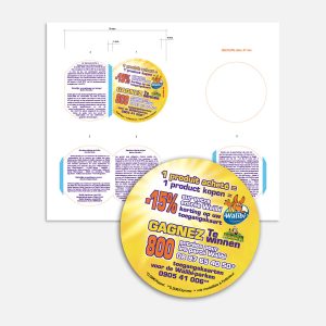 Communication print : mini-sticker 5 volets Maître prunille/Waliby park