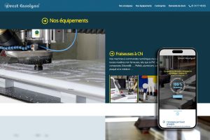 Site internet Ouest-enseigne, enseignes et signalétique - https://ouestenseigne78.fr